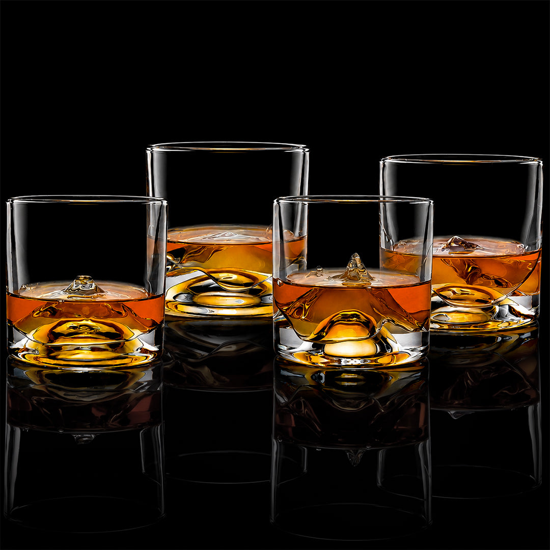 The Crystal Whiskey Peaks Glass Set of 4